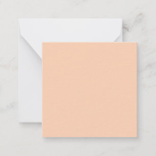 Tarjeta Pequeña  Apricot (color sólido) 	