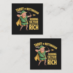 Tarjeta Pequeña Arancel divertido anti Trump
