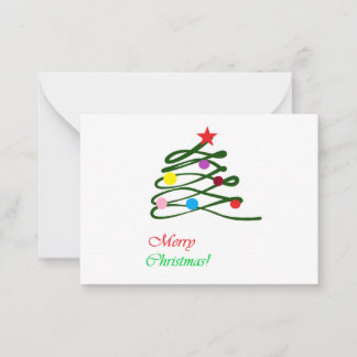 Tarjeta Pequeña Árbol de navidad