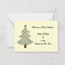 Tarjeta Pequeña Árbol de Navidad Ártico