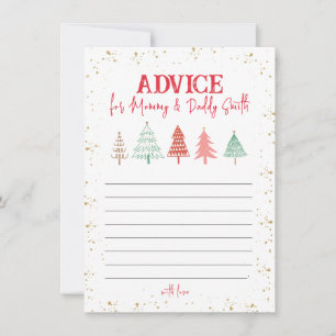 Tarjeta Pequeña Árbol de Navidad, Consejos para Padres en la Fiest