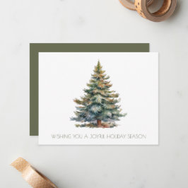 Tarjeta Pequeña Árbol de Navidad Corporativo