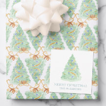 Árbol navideño acuarela