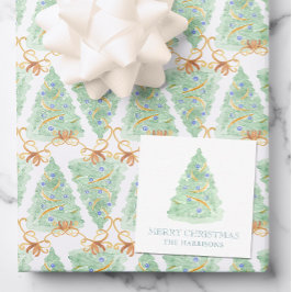 Tarjeta Pequeña Árbol navideño acuarela