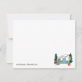 Tarjeta Pequeña Árboles de autocaravana Camping Globo Cumpleaños n