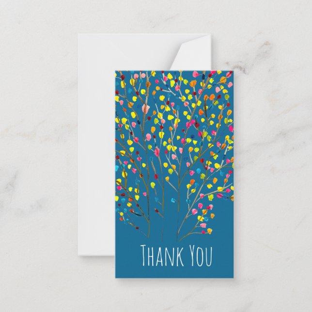 Tarjeta Pequeña Arco acuático del arcoiris (Anverso)