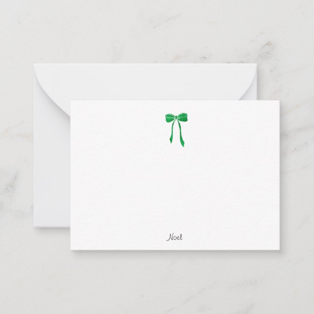 Tarjeta Pequeña Arco de Acuarela Verde (Anverso)