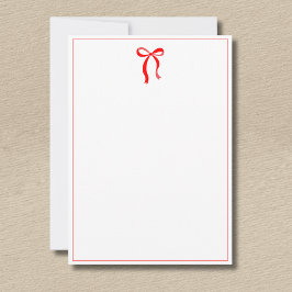 Tarjeta Pequeña Arco Delgado Simple Rojo Neón Sin Texto