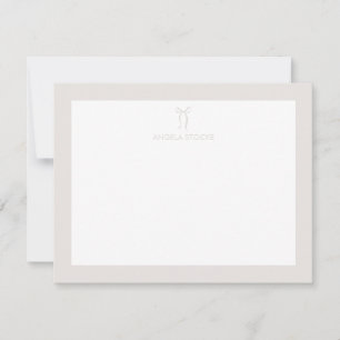 Tarjeta Pequeña Arco neutral personalizado con nombre