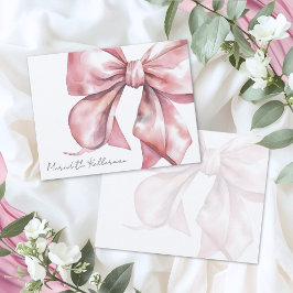 Tarjeta Pequeña Arco Rosa Personalizado Gracias