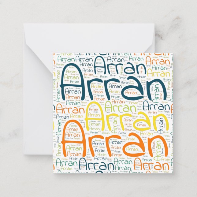 Tarjeta Pequeña Arran (Anverso)