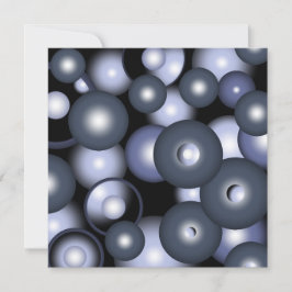 Tarjeta Pequeña Arte abstracto orbital de círculo global concéntri