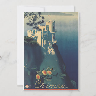 Tarjeta Pequeña Arte arquitectónico del castillo Vintage Swallows