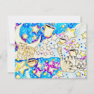 Tarjeta Pequeña Arte de Gatito