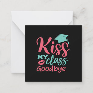 Tarjeta Pequeña Arte de graduación   Adiós a Kiss My Class