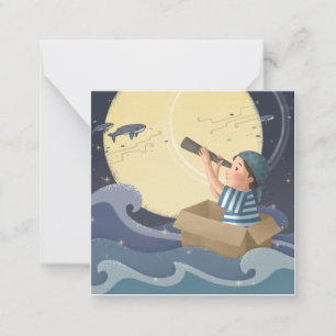 Tarjeta Pequeña Arte de Ilustracion de Vela