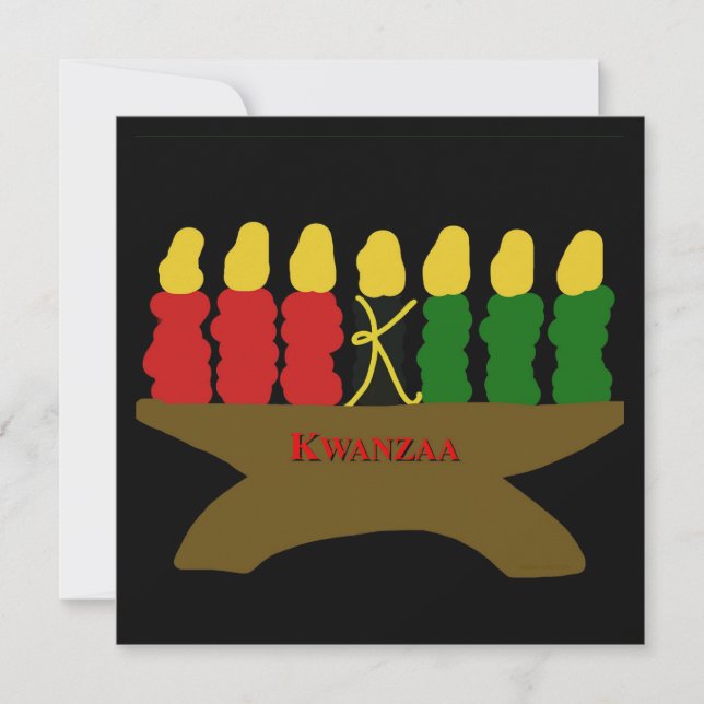 Tarjeta Pequeña Arte de Kwanzaa (Anverso)