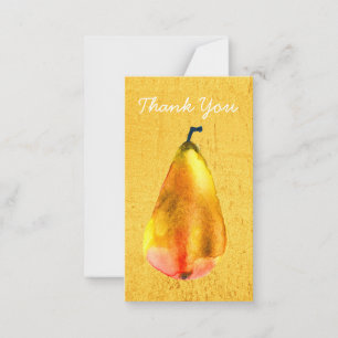 Tarjeta Pequeña Arte de la fruta del Oso de Oro