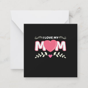 Tarjeta Pequeña Arte de madre amo a mi mamá