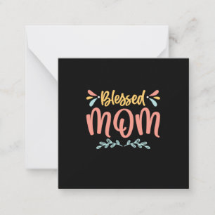 Tarjeta Pequeña Arte de madre bendita mamá