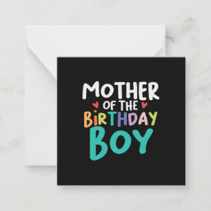 Tarjeta Pequeña Arte de mamá madre del niño de cumpleaños