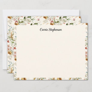 Tarjeta Pequeña Arte de naturaleza muerta floral elegante de los a