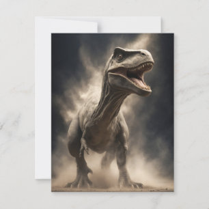 Tarjeta Pequeña Arte de retrato dramático elegante de animales sal