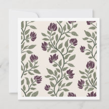 Arte floral decorativo de ciruela y musgo verde