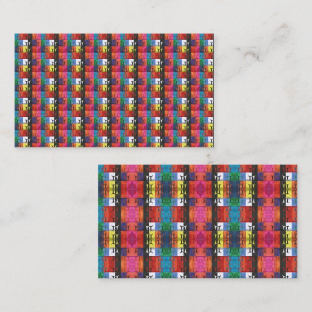 Tarjeta Pequeña Arte pop no.1 de Yeshaya Dank - unidad y armonía (Anverso / Reverso)