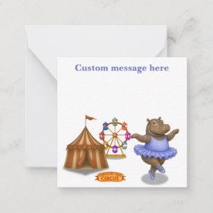 Tarjeta Pequeña Artista de circo Helene