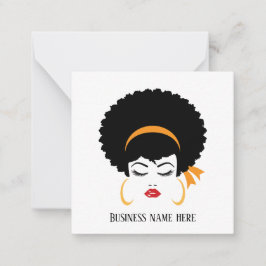 Tarjeta Pequeña artista de maquillaje de peinado lindo cualquier p