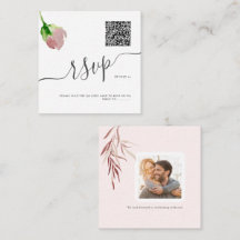 ArtsApp Código QR Rosa de color de agua RSVP