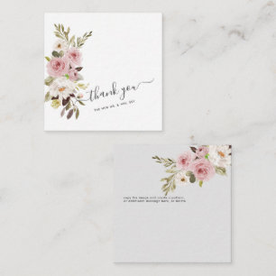 Tarjeta Pequeña ArtsApp Watercolor Polvorientas rosas rosas rosas