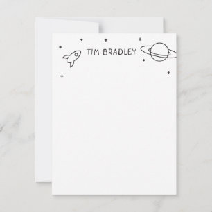 Tarjeta Pequeña Astronauta