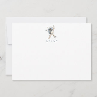 Tarjeta Pequeña Astronauta Personalizado para Niños