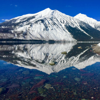 Tarjeta Pequeña Atardecer sobre Montana