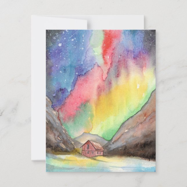 Tarjeta Pequeña Aurora en el Valle (Anverso)