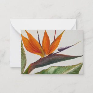 Tarjeta Pequeña Ave del paraíso Notecard