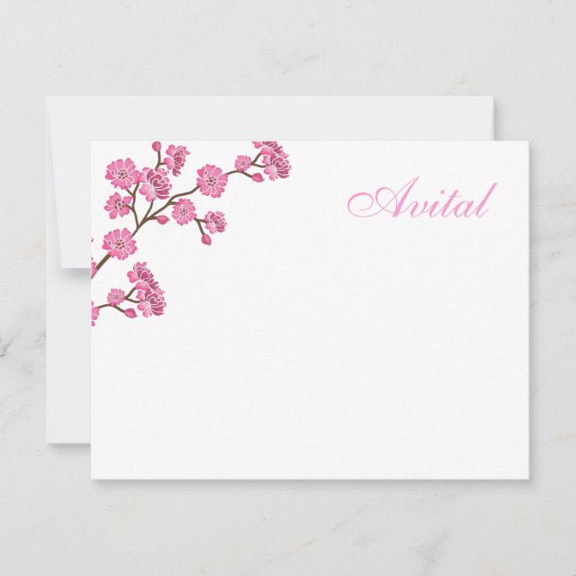 Tarjeta Pequeña Avital Bat Mitzvah (Anverso)
