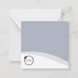 Tarjeta Pequeña Azul claro con logotipo personalizado