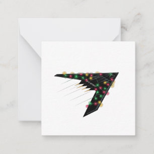 Tarjeta Pequeña B2 Espíritu Sigiloso Avión de Navidad Digital
