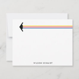 Tarjeta Pequeña B-2 Bomber Estacionamiento de tres bandas de color