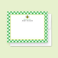 Baby Bee Preppy Gingham Baby Shower Gracias
