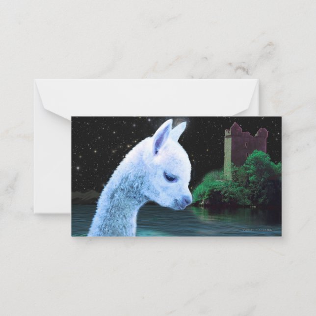 Tarjeta Pequeña Baby Nessie (Anverso)