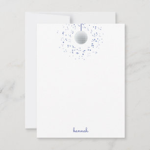 Tarjeta Pequeña Baile de Bola de Disco
