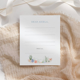 Tarjeta Pequeña Bajo el mar Fiesta de primer cumpleaños