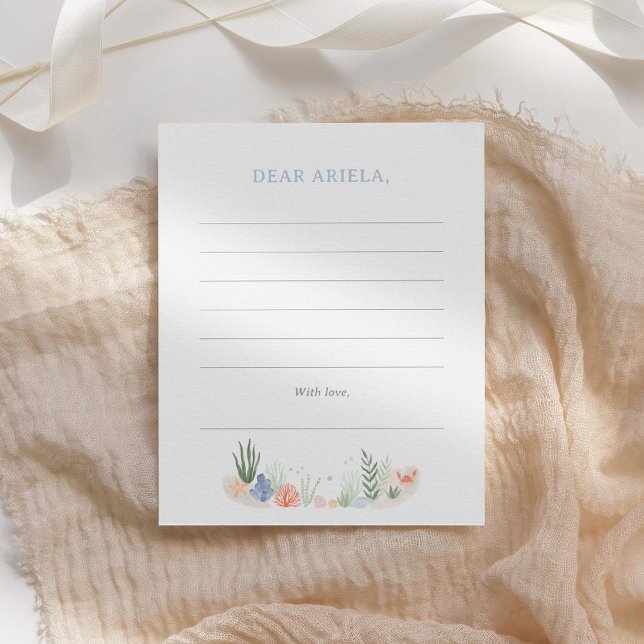 Tarjeta Pequeña Bajo el mar Fiesta de primer cumpleaños (Subido por el creador)