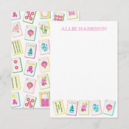 Tarjeta Pequeña Baldosas de Mahjong brillantes personalizadas