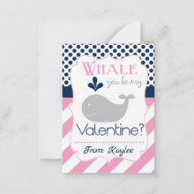 Ballena rosa eres mi Valentín