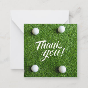 Tarjeta Pequeña Baloncesto de golf con palabras de agradecimiento